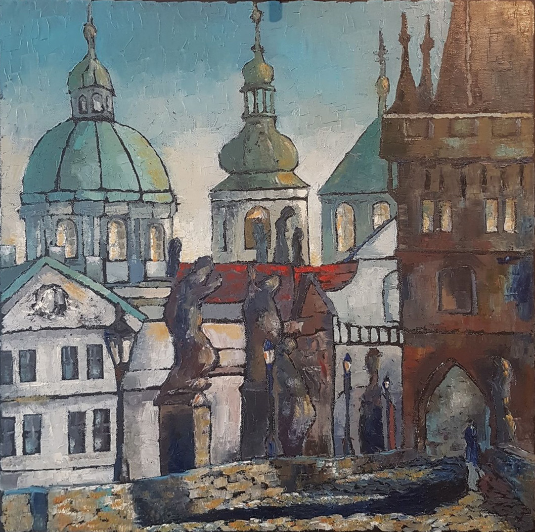 Malba Miro Požar Město